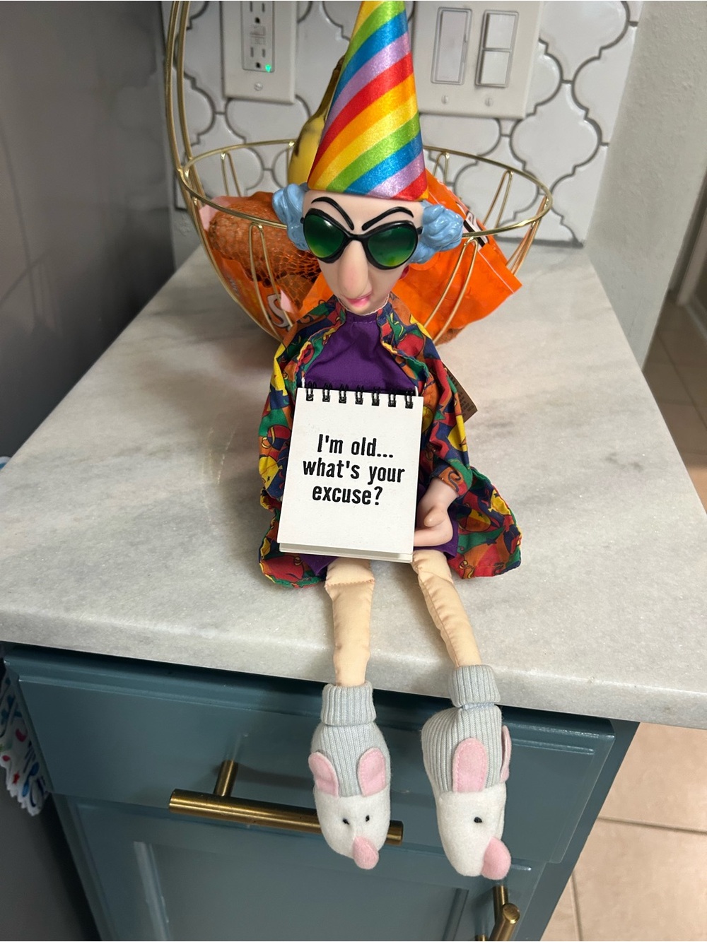 Hallmark Maxine “ I’ve Still Got It” Birthday Hat Sitting Plush Doll With Tags